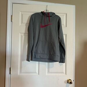 Nike hoodie, grey, small